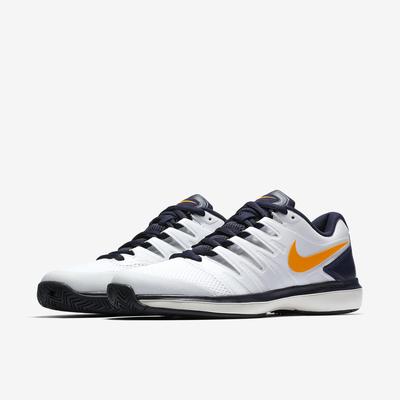 Nike Mens Air Zoom Prestige Tennis Shoes - White/Blackened Blue - main image