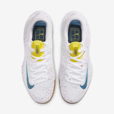 Nike Womens Air Zoom Zero Tennis Shoes - White/Optic Yellow
