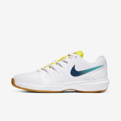 Nike Womens Air Zoom Prestige Tennis Shoes - White/Blue Valerian - main image