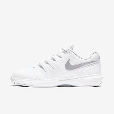 Nike Womens Air Zoom Prestige Tennis Shoes - White/Silver