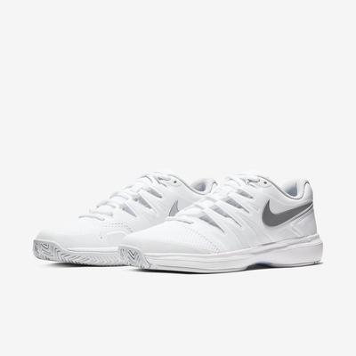 Nike Womens Air Zoom Prestige Tennis Shoes - White/Silver - main image