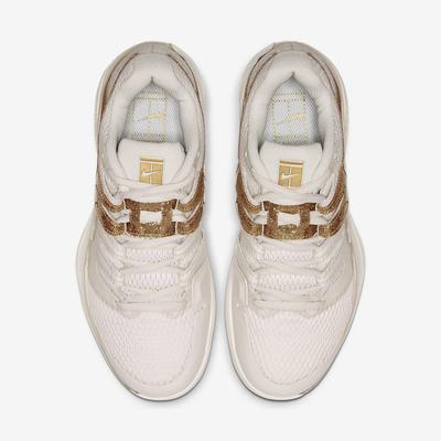 Nike Womens Air Zoom Vapor X Tennis Shoes - Phantom/Metallic Gold - main image