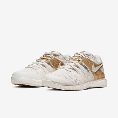 Nike Womens Air Zoom Vapor X Tennis Shoes - Phantom/Metallic Gold - main image