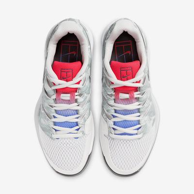 Nike Womens Air Zoom Vapor X Tennis Shoes - Thunder Grey/Laser Crimson - main image
