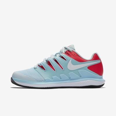 Nike Womens Air Zoom Vapor X Tennis Shoes - Still Blue/Bright Crimson - main image