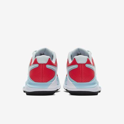 Nike Womens Air Zoom Vapor X Tennis Shoes - Still Blue/Bright Crimson
