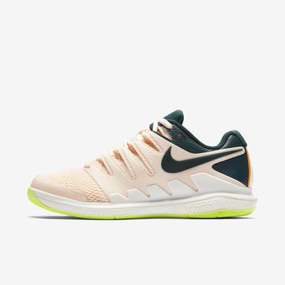 Nike Womens Air Zoom Vapor X Tennis Shoes - Guava Ice/Midnight Spruce