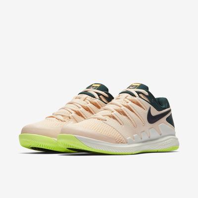 Nike Womens Air Zoom Vapor X Tennis Shoes - Guava Ice/Midnight Spruce - main image