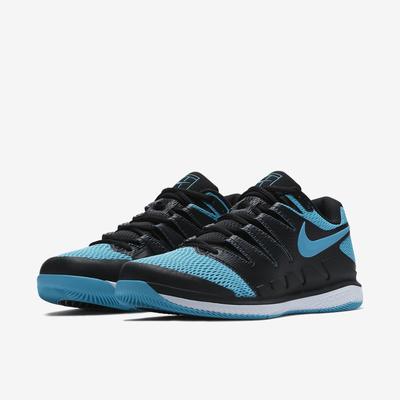 Nike Mens Air Zoom Vapor X Tennis Shoes - Black/Gamma Blue