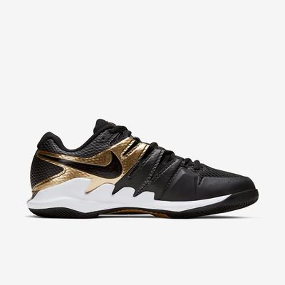 Nike Mens Air Zoom Vapor X Tennis Shoes - Black/Metallic Gold - main image