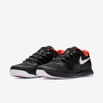 Nike Mens Air Zoom Vapor X Tennis Shoes - Black/White/Bright Crimson - main image