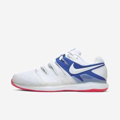 Nike Mens Air Zoom Vapor X Tennis Shoes - White/Game Royal - main image