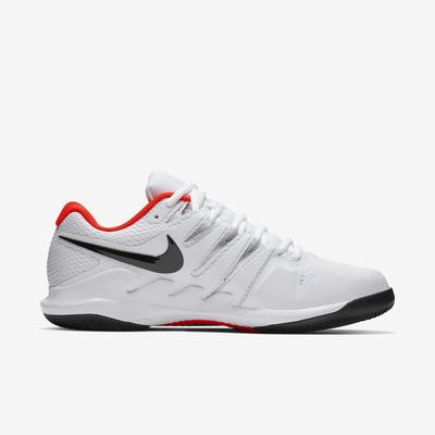 Nike Mens Air Zoom Vapor X Tennis Shoes - White/Bright Crimson/Black