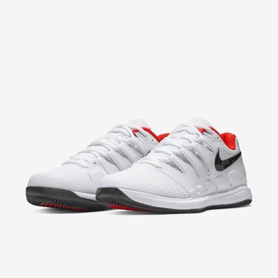 Nike Mens Air Zoom Vapor X Tennis Shoes - White/Bright Crimson/Black - main image