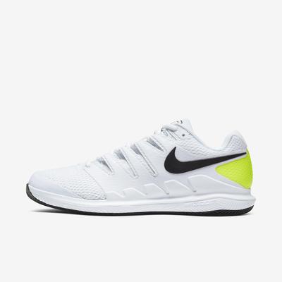 Nike Mens Air Zoom Vapor X Tennis Shoes - White/Volt