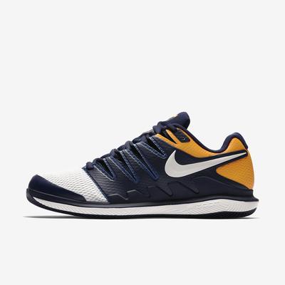 Nike Mens Air Zoom Vapor X Tennis Shoes - Blackened Blue/Orange Peel - main image