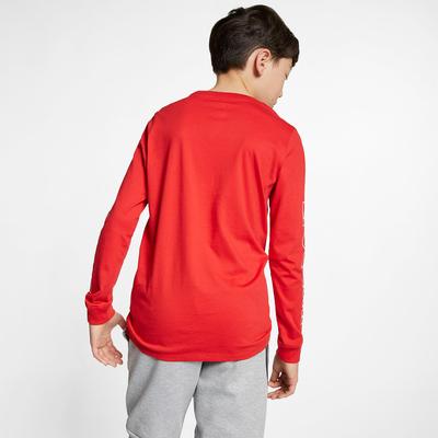 Nike Boys Sportswear Long Sleeve JDI Top - University Red - main image