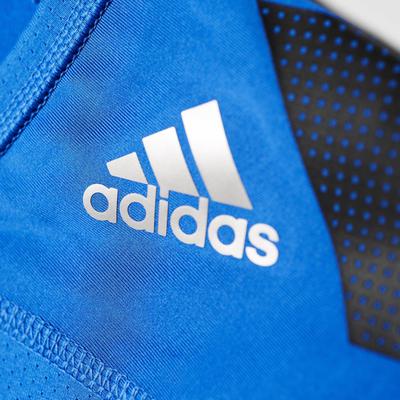 Adidas Mens Techfit Cool Short Sleeve Top - Blue/Black - main image