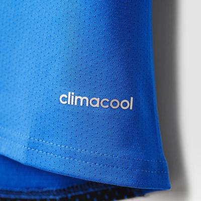 Adidas Mens Techfit Cool Short Sleeve Top - Blue/Black - main image