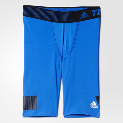 Adidas Mens Techfit Cool 9-Inch Short Tights - Blue - main image