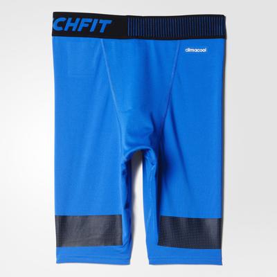 Adidas Mens Techfit Cool 9-Inch Short Tights - Blue - main image