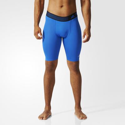 Adidas Mens Techfit Cool 9-Inch Short Tights - Blue - main image
