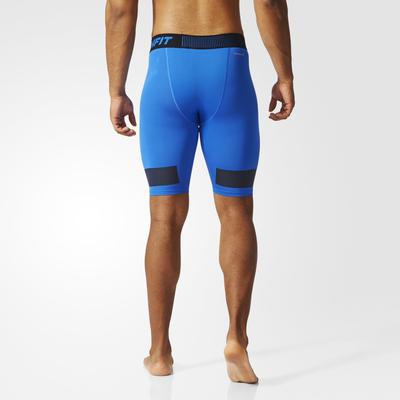 Adidas Mens Techfit Cool 9-Inch Short Tights - Blue - main image