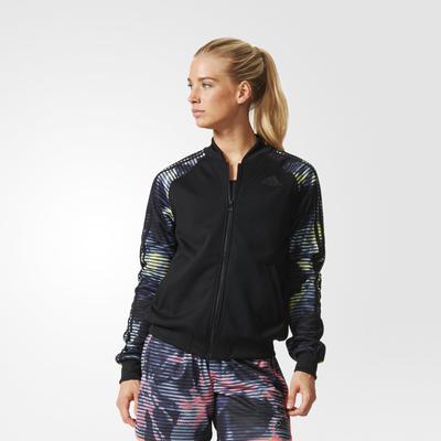 Adidas Womens Track Jacket - Black/Multicolour - main image