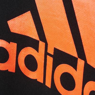 Adidas Boys Essentials Logo Crew Sweatshirt - Black/Solar Red - main image