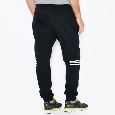 Adidas Mens Lineage 3 Stripes Sweatpants - Black - main image