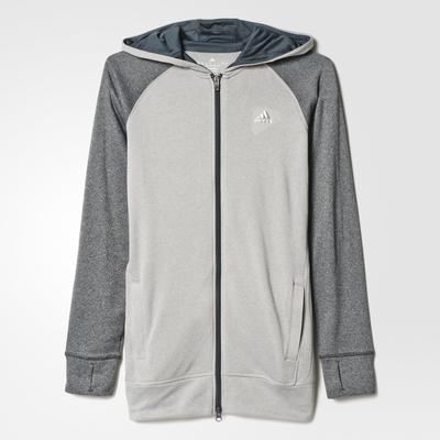 Adidas Womens Ultimate Fleece Hoodie - Grey - main image