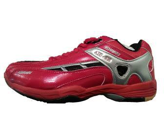 Ashaway ABS506 Kids Indoor Court Shoes - Red/Silver