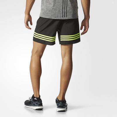 Adidas Mens Response 7-Inch Shorts - Black/Yellow - main image