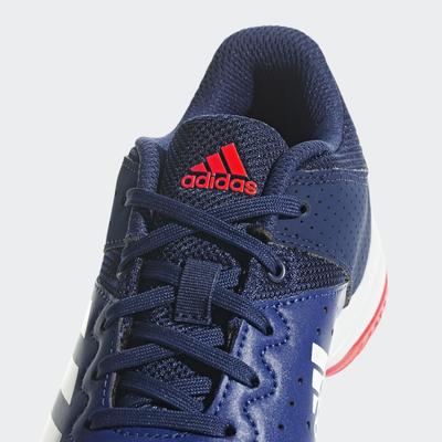 Adidas Boys Court Stabil Indoor Court Shoes - Legend Ink/Blue/White