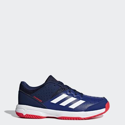 Adidas Boys Court Stabil Indoor Court Shoes - Legend Ink/Blue/White