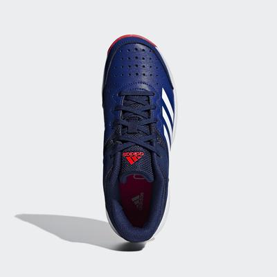 Adidas Boys Court Stabil Indoor Court Shoes - Legend Ink/Blue/White - main image