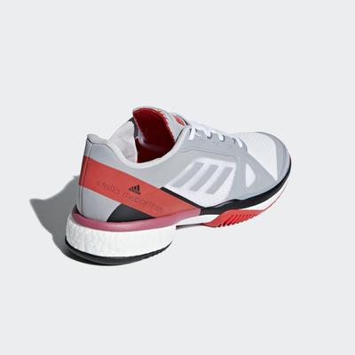Adidas Womens SMC Barricade Boost Tennis Shoes - Grey/Red - main image