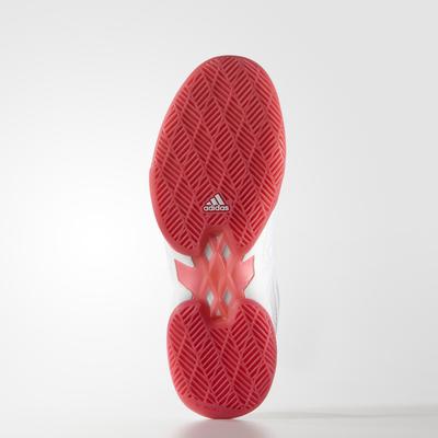 Adidas Womens Adizero Ubersonic Tennis Shoes - White/Red - main image