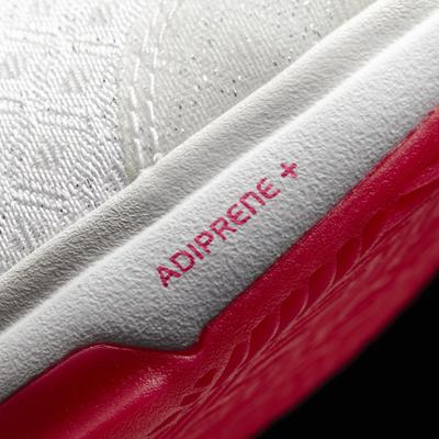 Adidas Womens Adizero Ubersonic Tennis Shoes - White/Red - main image