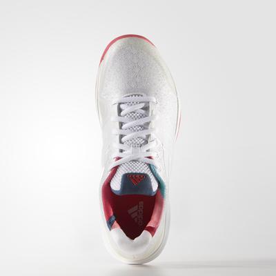Adidas Womens Adizero Ubersonic Tennis Shoes - White/Red - main image