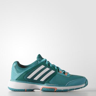 Adidas Womens Barricade Club Tennis Shoes - Green - main image