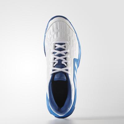 Adidas Mens Barricade Court 2.0 Tennis Shoes - White/Shock Blue - main image
