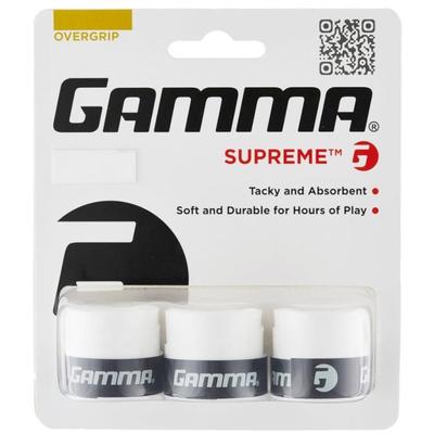 Gamma Supreme Overgrips (Pack of 3) - White - main image