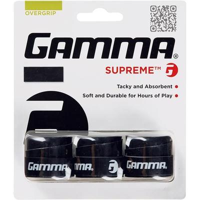 Gamma Supreme Overgrips (Pack of 3) - Black - main image
