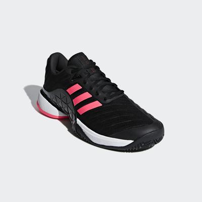 Adidas Mens Barricade 2018 Tennis Shoes - Black/Flash Red - main image