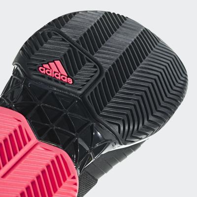 Adidas Mens Barricade 2018 Tennis Shoes - Black/Flash Red - main image