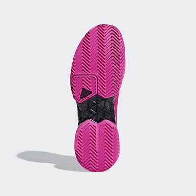Adidas Mens Barricade Boost 2018 Tennis Shoes - Shock Pink/Legend Ink