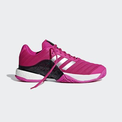 Adidas Mens Barricade Boost 2018 Tennis Shoes - Shock Pink/Legend Ink - main image