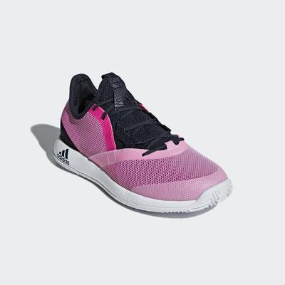 Adidas Womens Adizero Defiant Bounce Tennis Shoes - Legend Ink/Shock Pink - main image