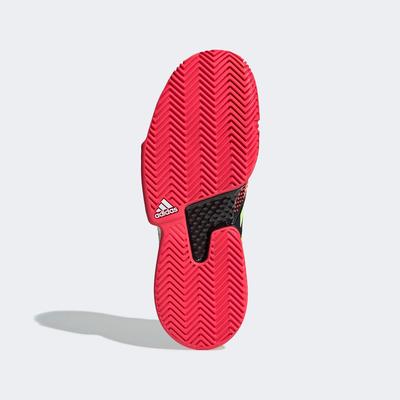 Adidas Mens SoleCourt Tennis Shoes - Black/Shock Red